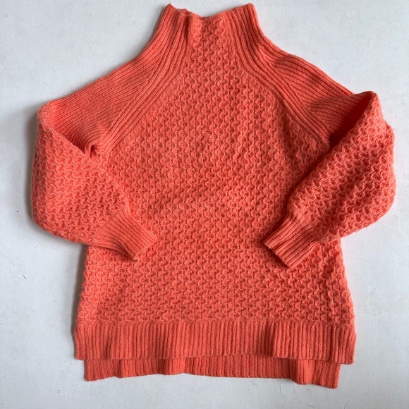 Anthropologie Bia Mock Neck Sweater in Coral - Picture 4 of 11